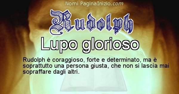 Rudolph - Significato reale del nome Rudolph