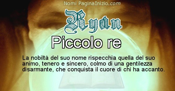 Ryan - Significato reale del nome Ryan