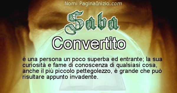 Saba - Significato reale del nome Saba