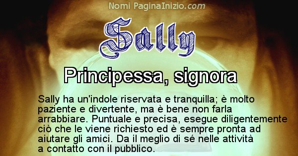Sally - Significato reale del nome Sally