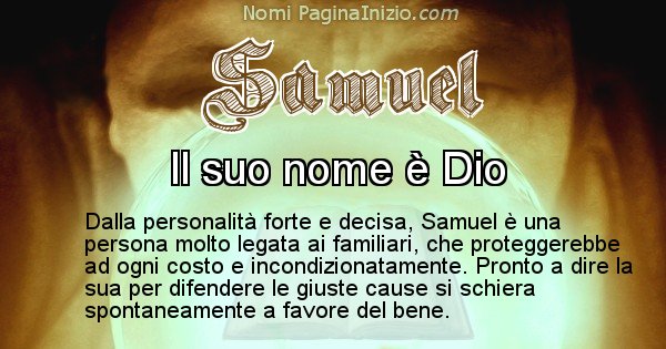 Samuel - Significato reale del nome Samuel