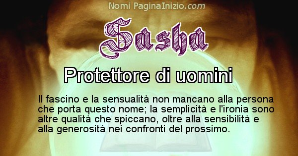 Sasha - Significato reale del nome Sasha