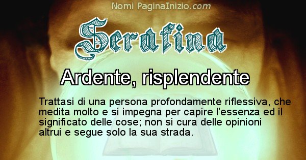 Serafina - Significato reale del nome Serafina