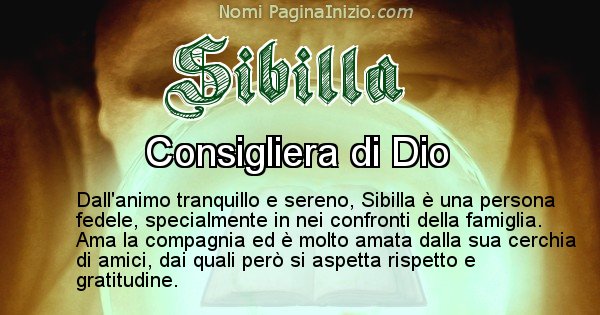 Sibilla - Significato reale del nome Sibilla