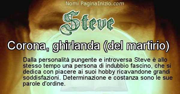 Steve - Significato reale del nome Steve