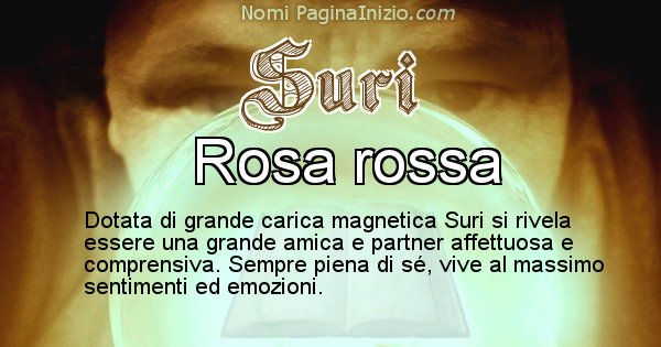 Suri - Significato reale del nome Suri