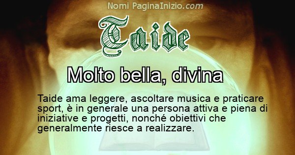 Taide - Significato reale del nome Taide