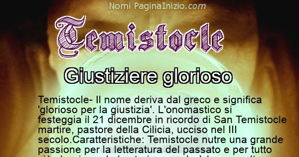 Temistocle - Significato reale del nome Temistocle