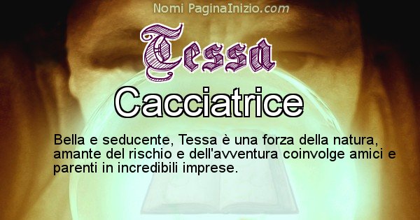 Tessa - Significato reale del nome Tessa