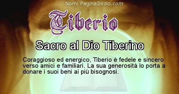 Tiberio - Significato reale del nome Tiberio