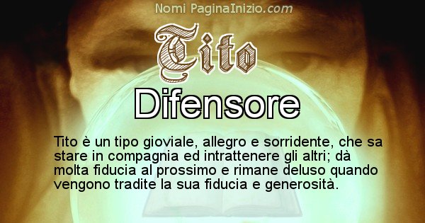Tito - Significato reale del nome Tito