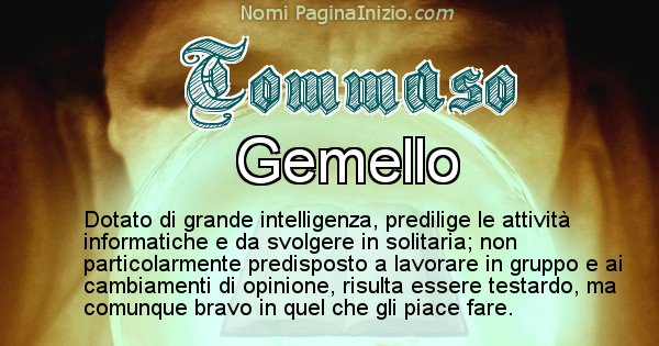 Tommaso - Significato reale del nome Tommaso