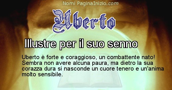 Uberto - Significato reale del nome Uberto