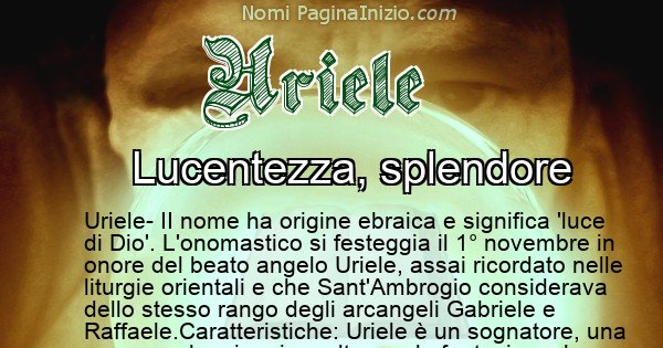 Uriele - Significato reale del nome Uriele