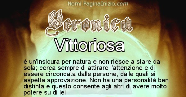 Veronica - Significato reale del nome Veronica