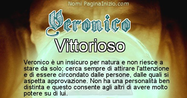 Veronico - Significato reale del nome Veronico