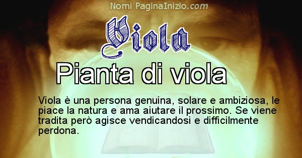 Viola - Significato reale del nome Viola