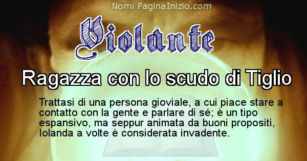 Violante - Significato reale del nome Violante