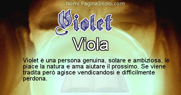 Violet - Significato reale del nome Violet