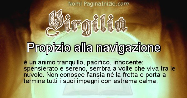 Virgilia - Significato reale del nome Virgilia