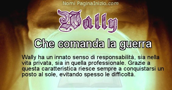 Wally - Significato reale del nome Wally