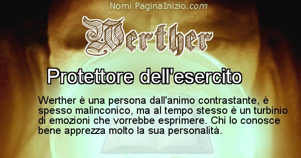 Werther - Significato reale del nome Werther