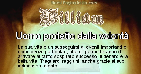 William - Significato reale del nome William