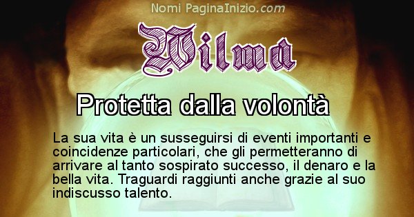 Wilma - Significato reale del nome Wilma