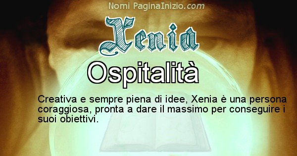 Xenia - Significato reale del nome Xenia