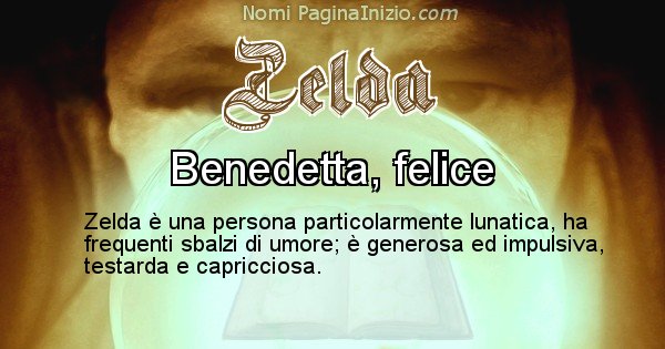 Zelda - Significato reale del nome Zelda