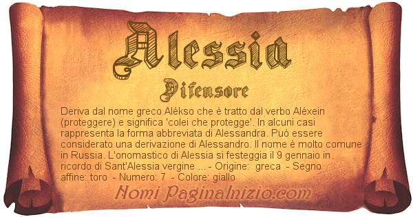 ALESSIA NOME SIGNIFICATO Tavola Tovaglietta Americana Rosa 