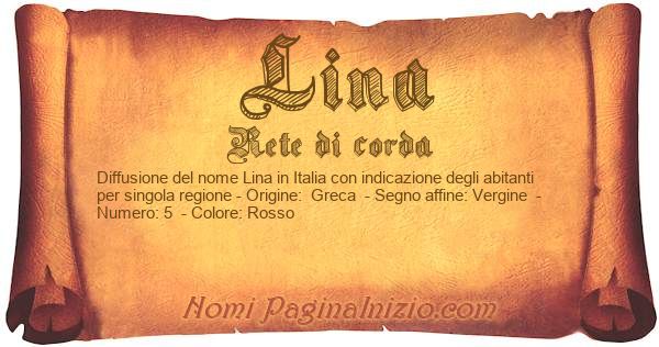 Significato Del Nome Lina