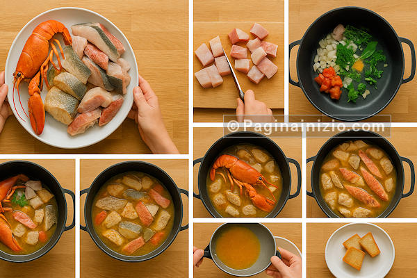 Preparazione Ricetta Bouillabaisse 