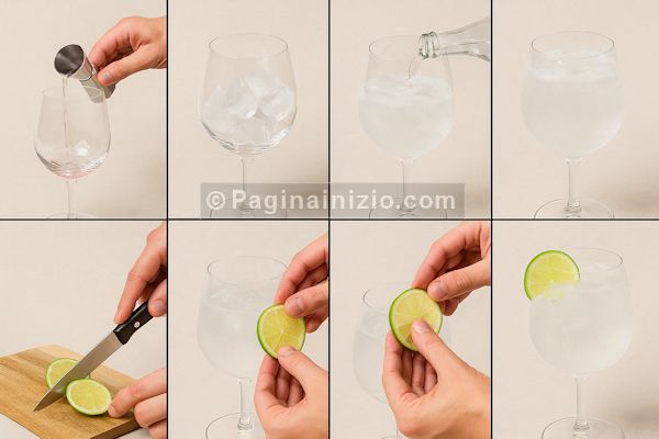 Preparazione Ricetta Gin Tonic 