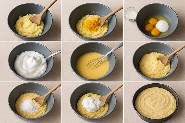 Preparazione Ricetta Torta agli agrumi 
