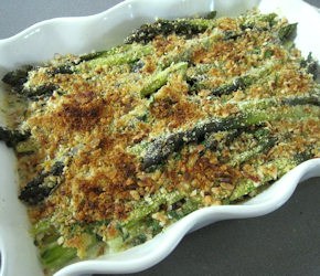 Asparagi con gratin