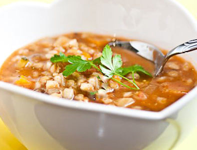 Minestra orzo e verdure