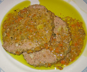 Polpettone ripieno con verdure