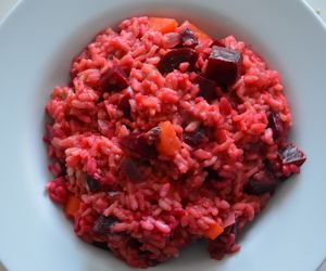 Risotto alla barbabietola