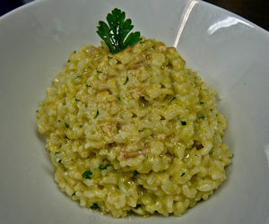 Risotto allo Zafferano e Fiori di Zucchine