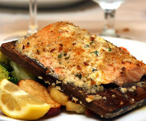 Trancio di salmone al forno